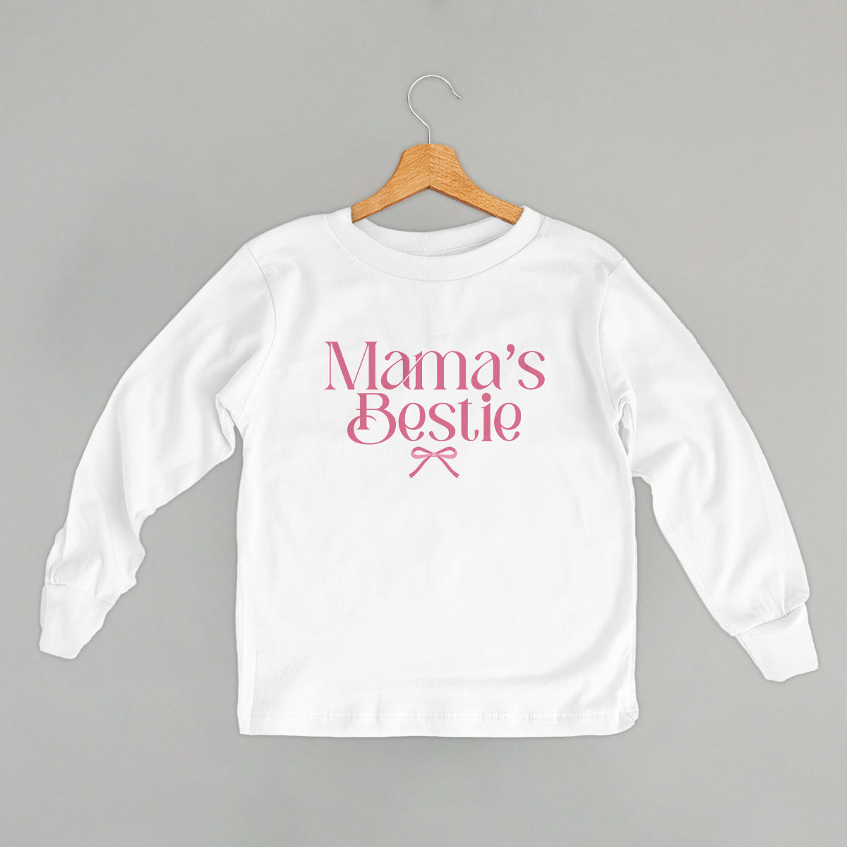 Mama's Bestie Pink Bow (Kids)