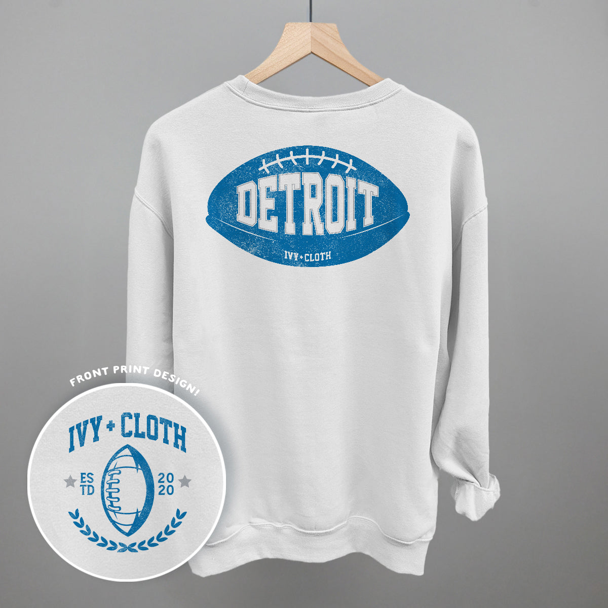 Detroit Football (Back Print)