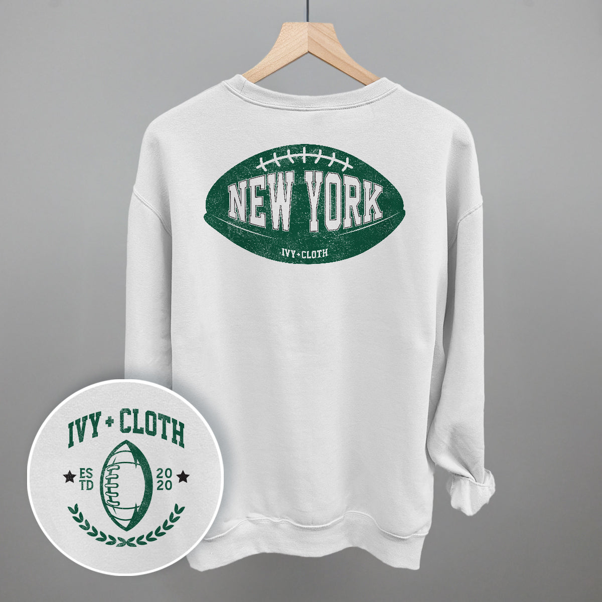 New York Football (Green) (Back Print)