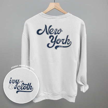 New York Baseball (Navy/Grey) (Back Print)