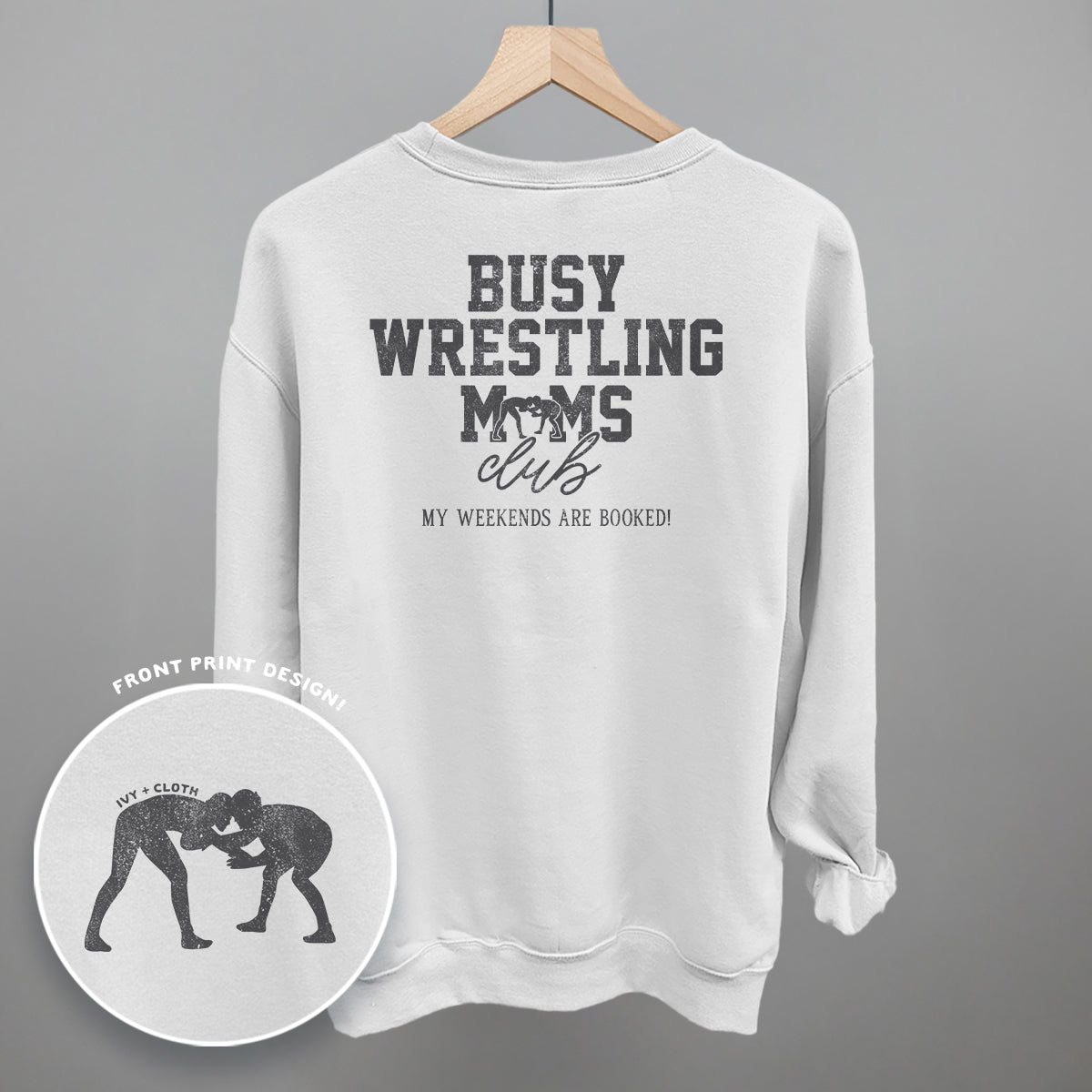 Busy Wrestling Moms Club (Back Print)