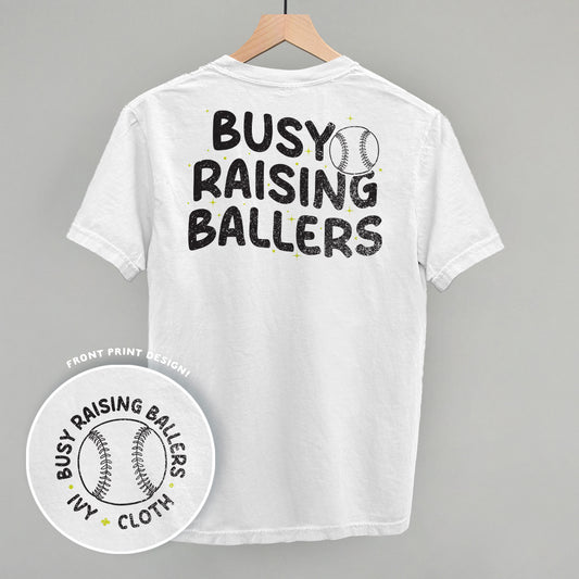 Busy Raising Ballers Softball (Back Print)