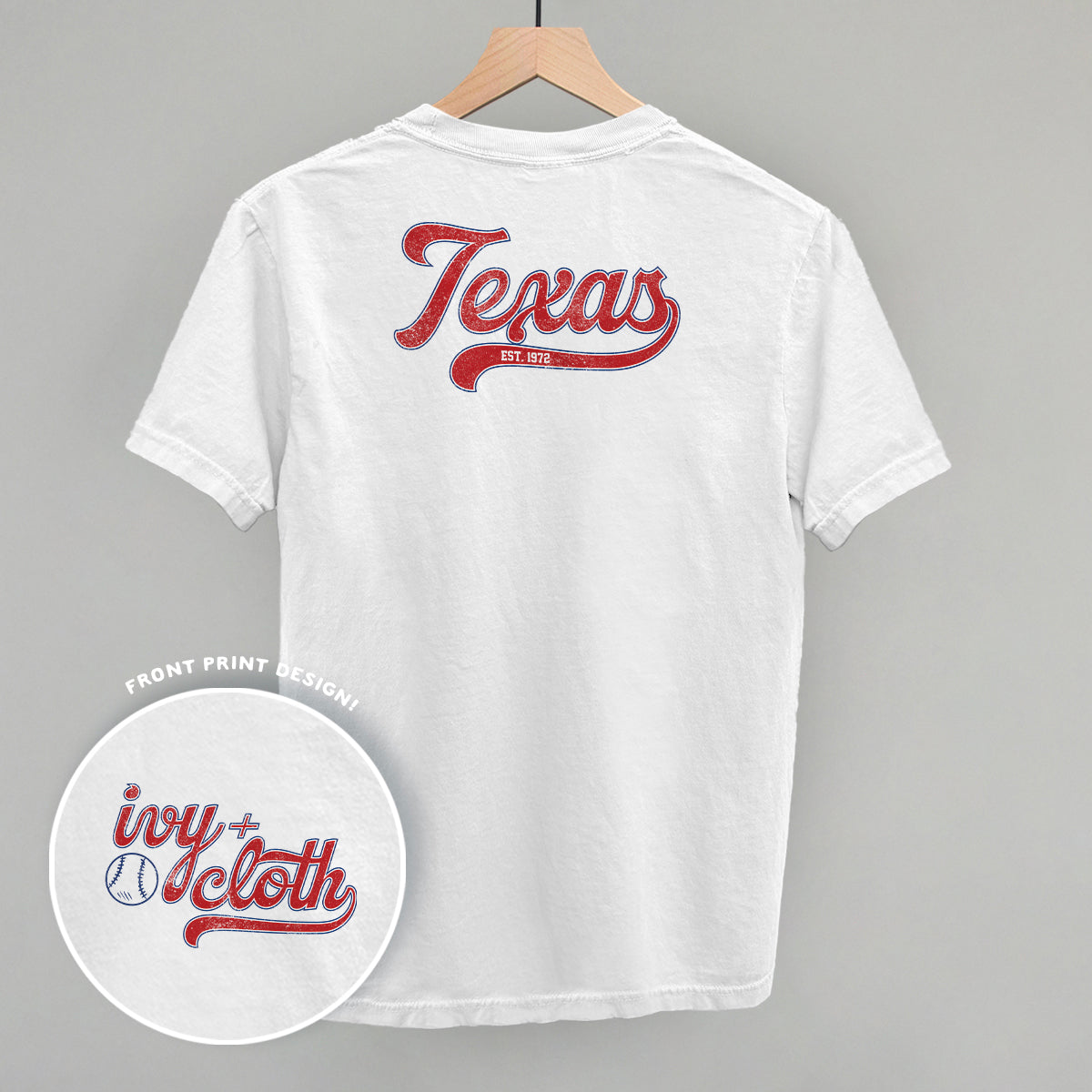 Texas Baseball (Back Print)