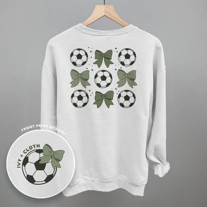 Soccer Balls And Bows (Back Print)