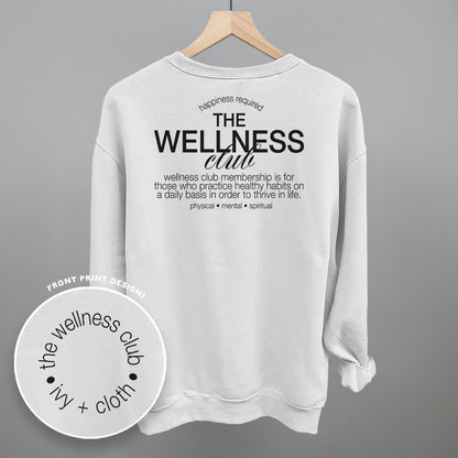 The Wellness Club Black (Back Print)