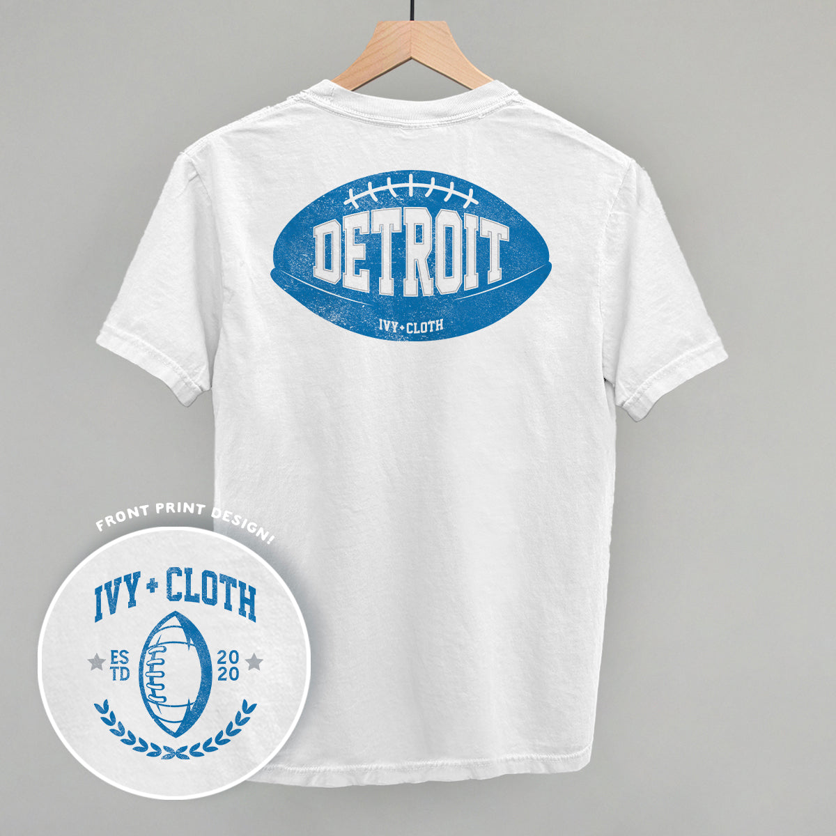 Detroit Football (Back Print)