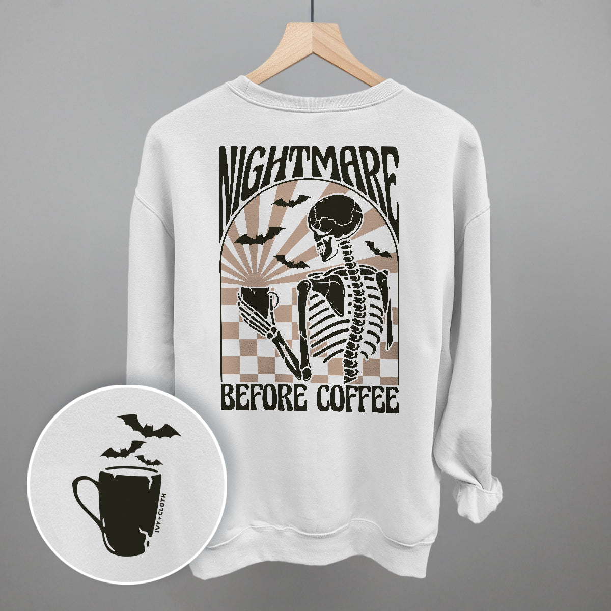 Nightmare Before Coffee (Back Print)