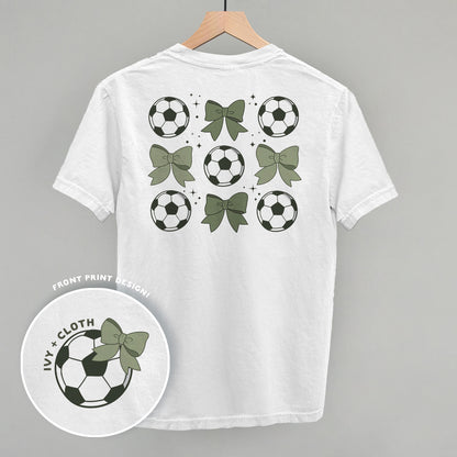 Soccer Balls And Bows (Back Print)