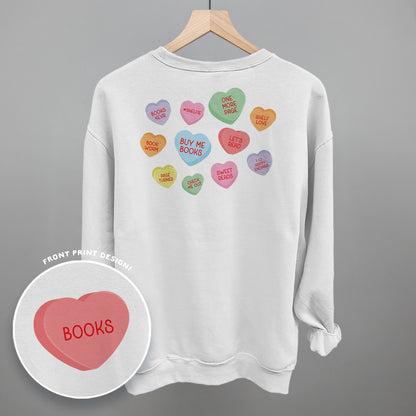 Book Conversation Hearts (Back Print)