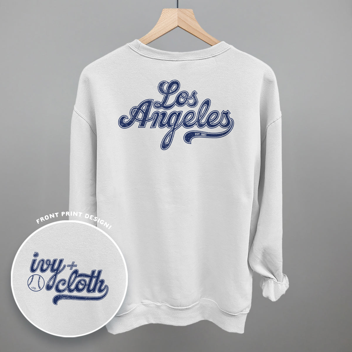 Los Angeles Baseball (Blue) (Back Print)