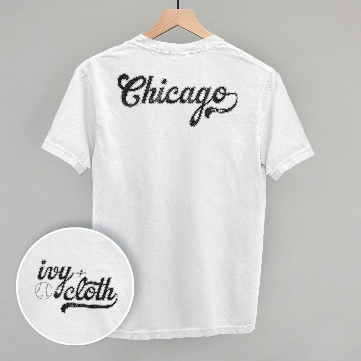 Chicago Baseball (Black/Grey) (Back Print)