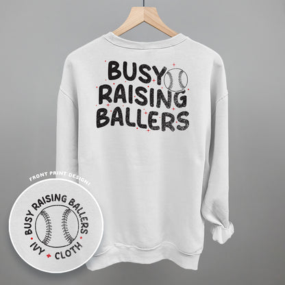 Busy Raising Ballers Baseball (Back Print)