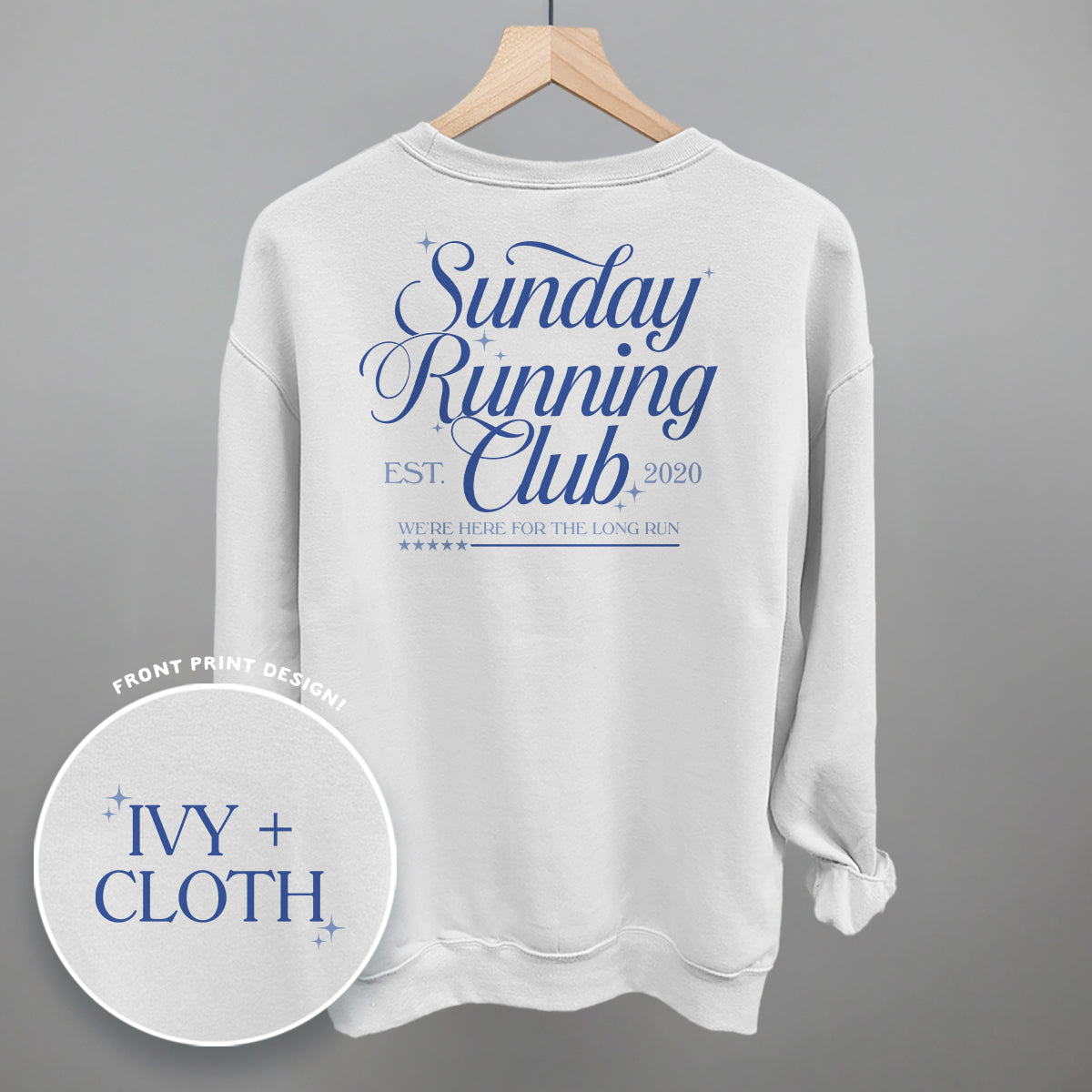 Sunday Running Club Script (Back Print)