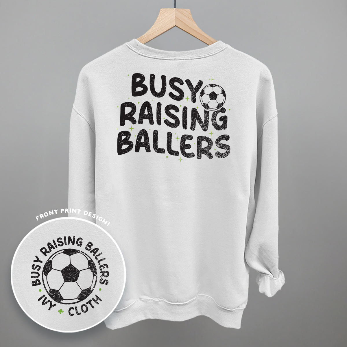 Busy Raising Ballers Soccer (Back Print)