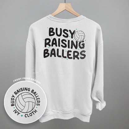 Busy Raising Ballers Volleyball (Back Print)