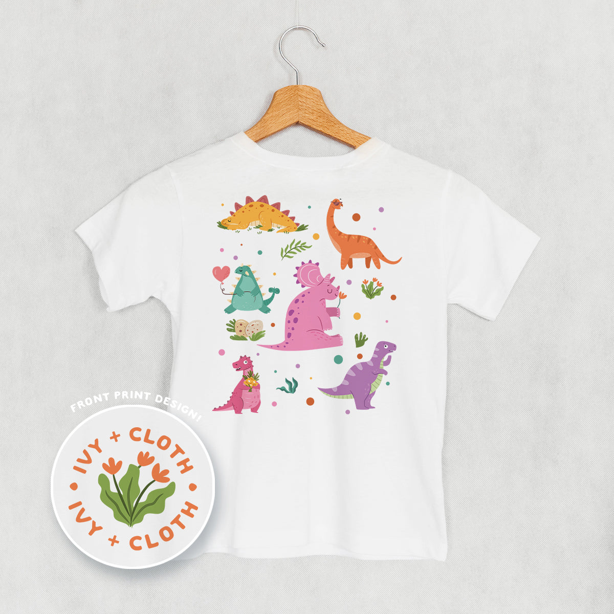 Dinosaur Doodles Pink/Purple (Kids Back Print)