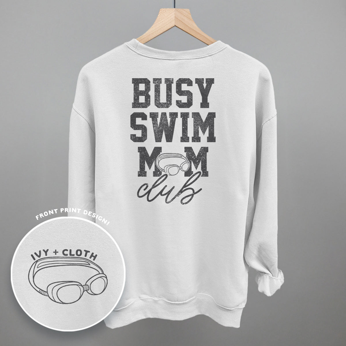 Busy Swim Mom Club (Back Print)