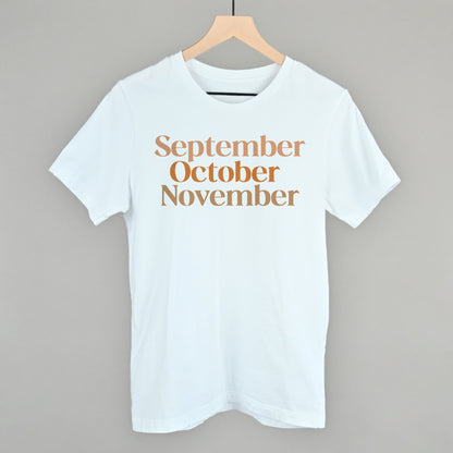 September October November Fall