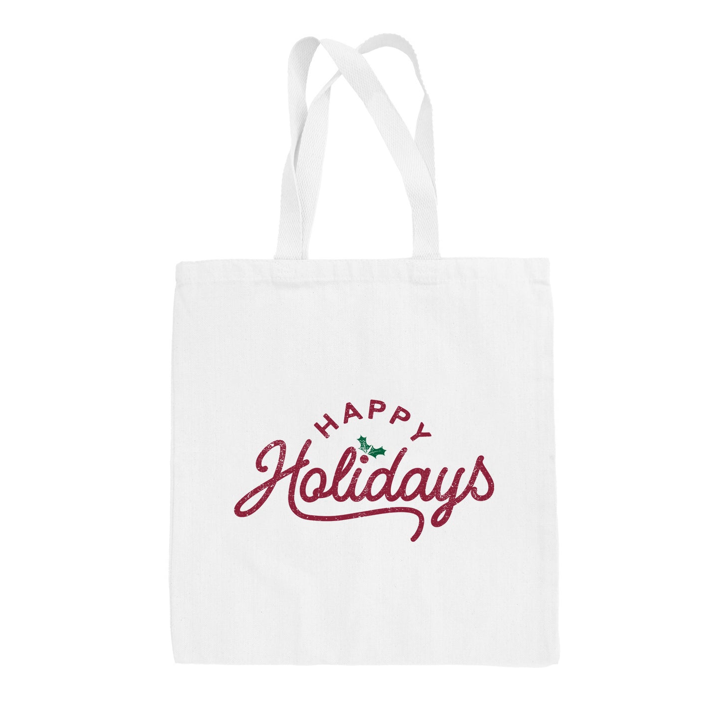 Happy Holidays Script Tote Bag