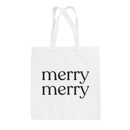 Merry Merry (Black) Tote Bag