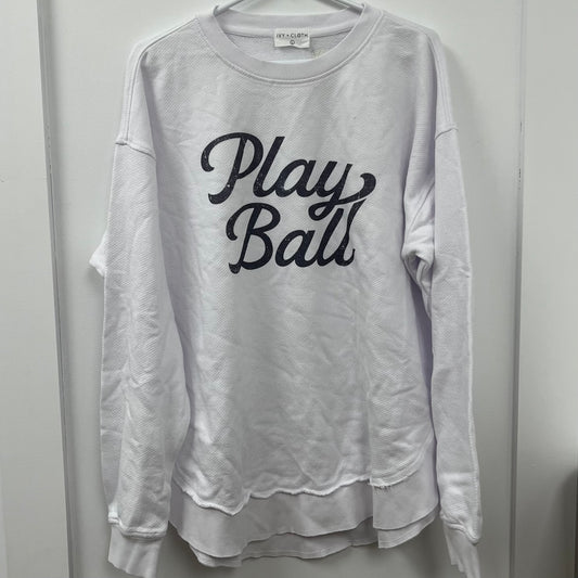 Play Ball (Vintage Script) - Large - WH SALE