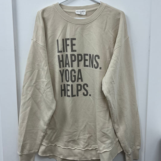 Life Happens Yoga Helps - XL - WH SALE