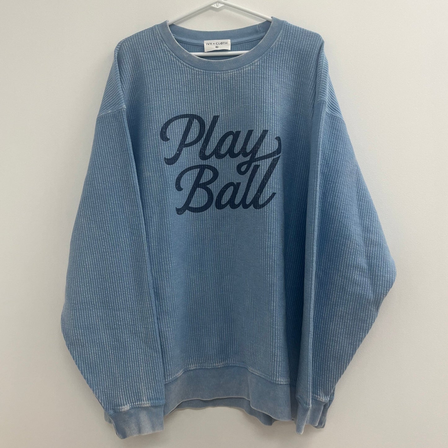 Play Ball (Vintage Script) - XL - WH SALE