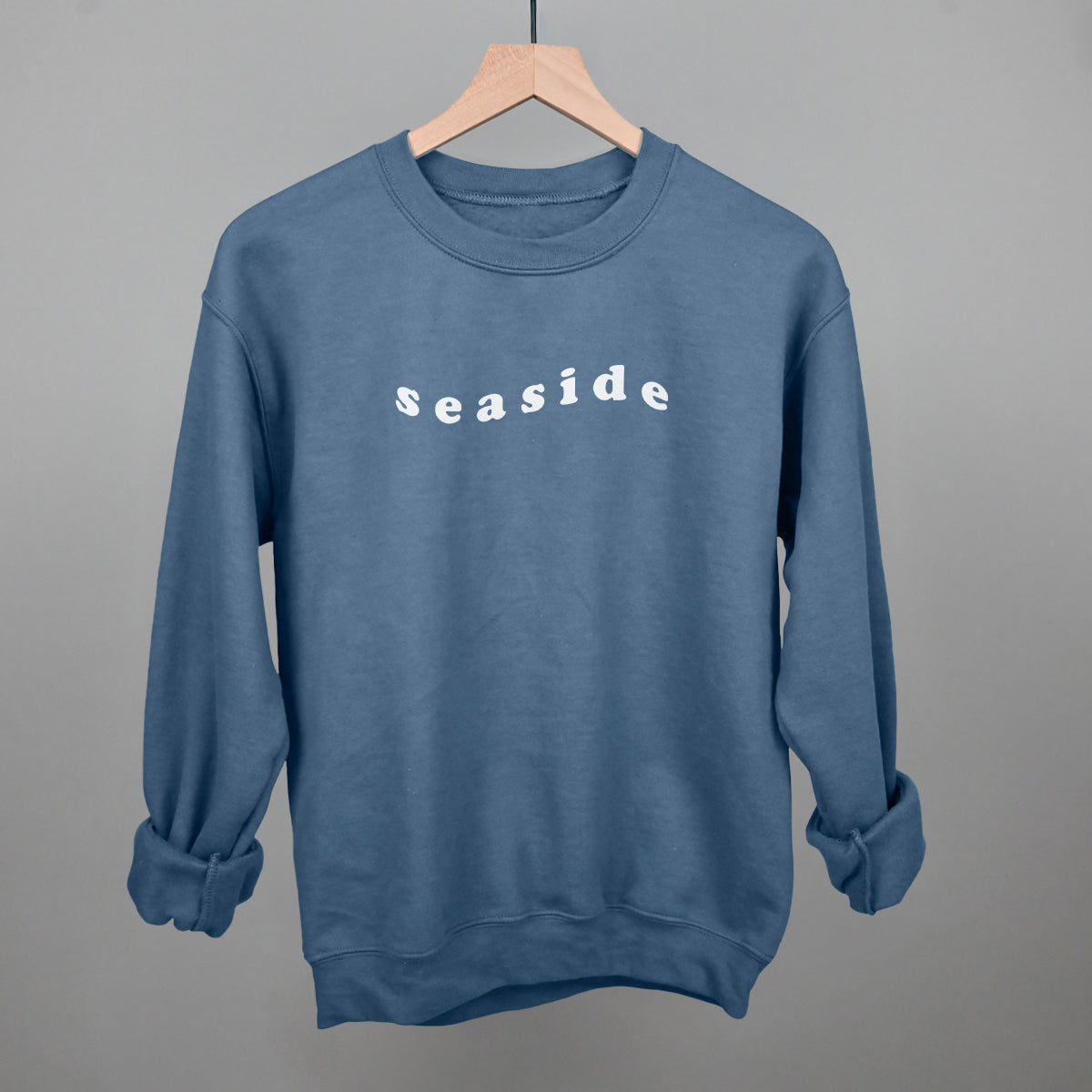 Blue seaside online sweatshirt